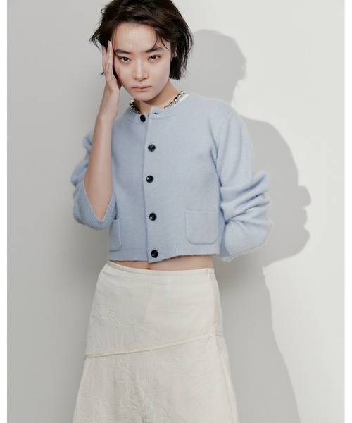 MIESROHE（ミースロエ）の「シャギーコンパクトカーディガン