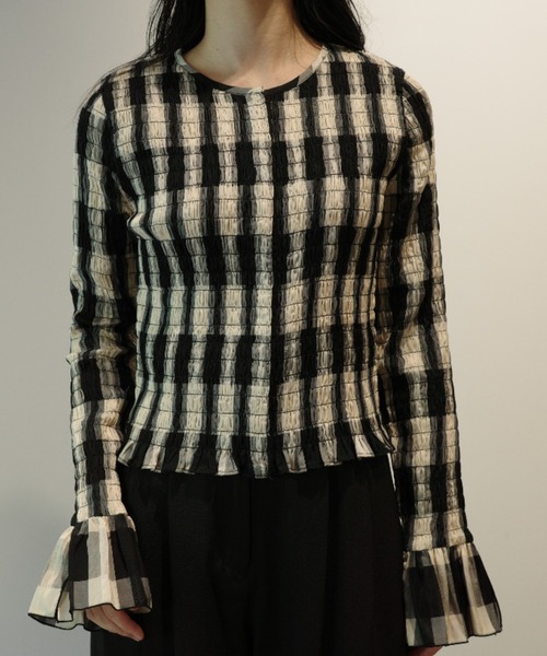 CLANE（クラネ）の「CLANE SHIRRING DESIGN BLOUSE（シャツ/ブラウス