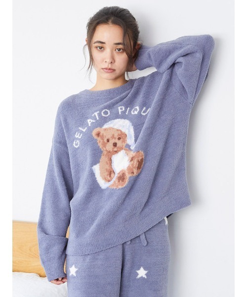 gelato pique（ジェラートピケ）の「GOOD NIGHT BEAR ジャガードプル