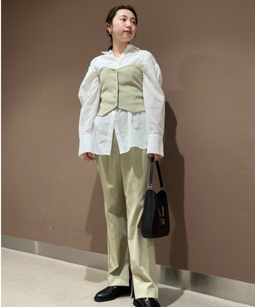 Mila Owen（ミラオーウェン）の「ビスチェシアーシャツパンツ3点SET