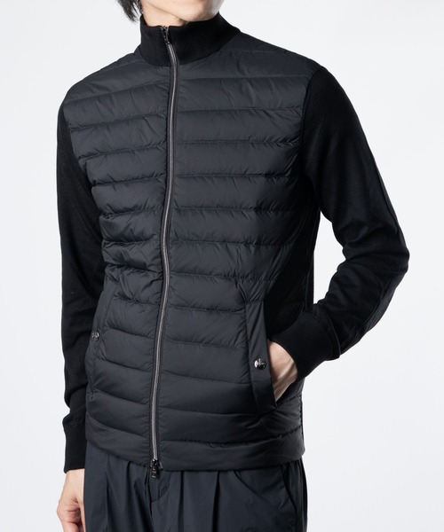 セール】HERNO WOOL SILK ＆ ECOAGE ヘルノ ニット切替 ダウン