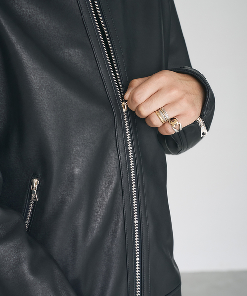 EDIFICE（エディフィス）の「シープレザー シングルライダース