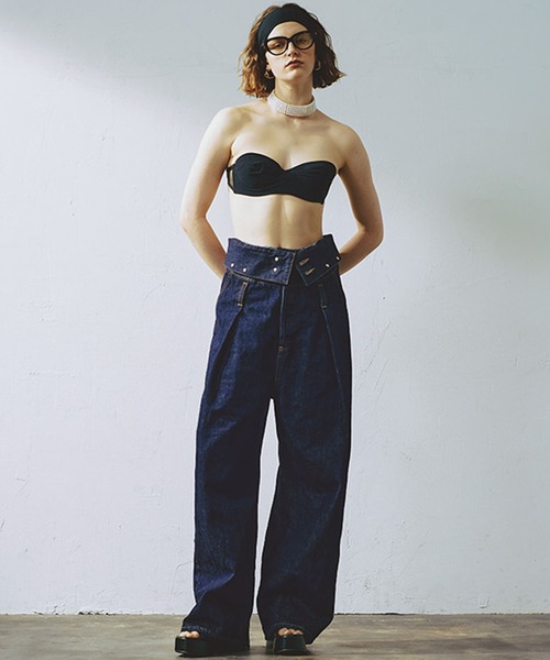 atelier SOMETHING LACE UP SALOPETTE/アトリエサムシング マルチ