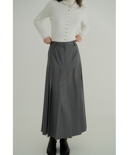 CLANE（クラネ）の「CLANE/クラネ/WIDE PLEATS LONG SKIRT（スカート