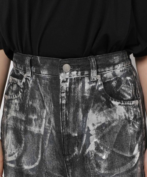 HARE（ハレ）の「【EDGY MODE】レースキリカエデニムパンツ（デニム