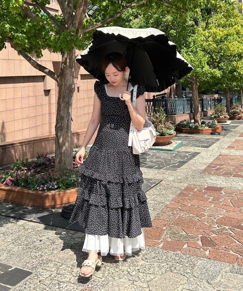dot × dot many frill onepiece / フリルドットワンピース（ワンピース
