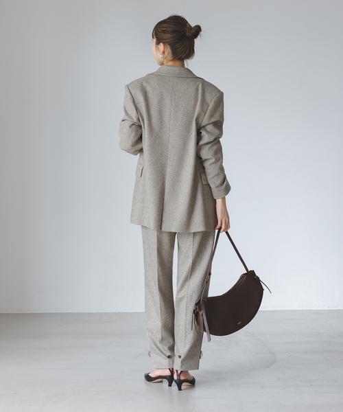 Noble（ノーブル）の「トップツイード2WAYダブルジャケット