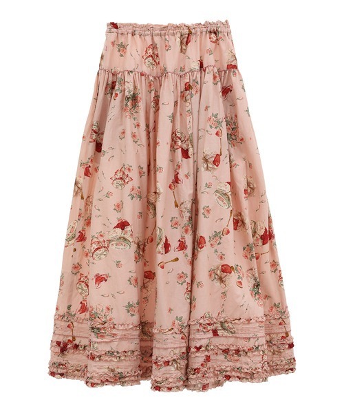 PINK HOUSE（ピンクハウス）の「ローズジャムびんプリントスカート