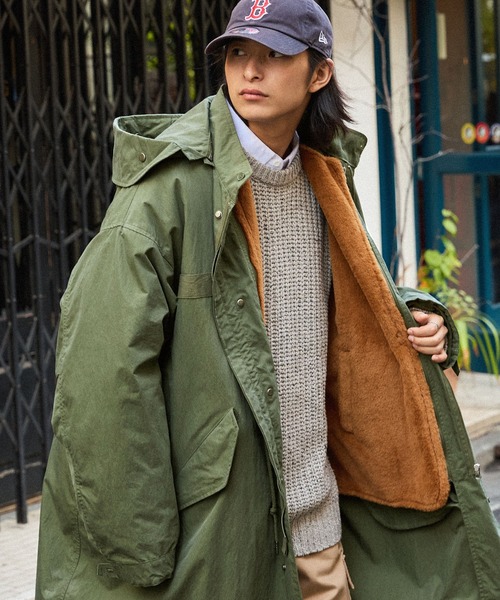 ドゥーズィエムクラス リアルファー ライナー付きモッズコート M65