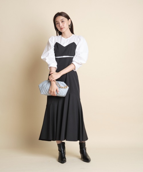 JUSGLITTY（ジャスグリッティー）の「ビスチェドッキングワンピース