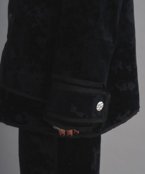 seyto（セイト）の「Crash velour single tailored jacket