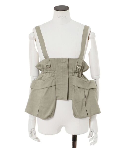 UN3D.（アンスリード）の「CORSET DETAIL BELT / コルセットディテール