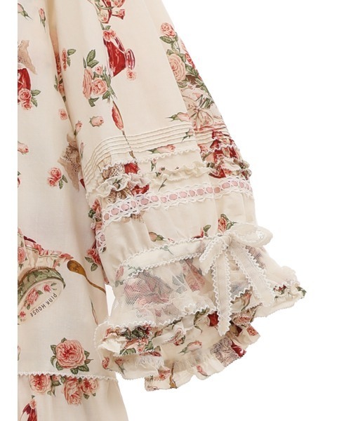 PINK HOUSE（ピンクハウス）の「ローズジャムびんプリントワンピース