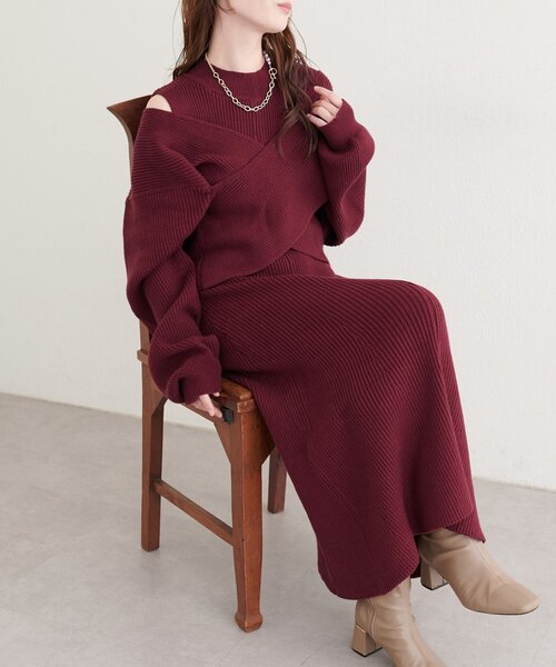 natural couture（ナチュラルクチュール）の「前後2WAYクロスリボン