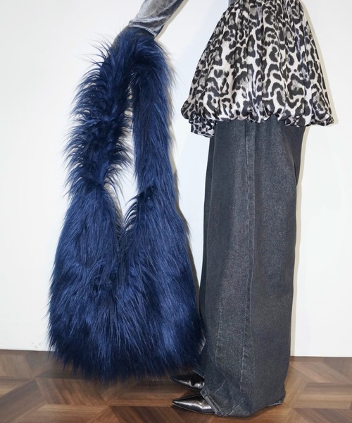 musubore（ムスボレ）の「sholder fur bag / ショルダーファートート