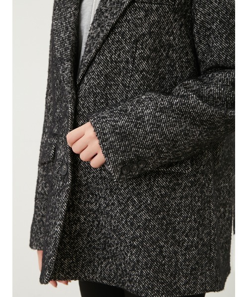 Mila Owen（ミラオーウェン）の「フードドッキングシングルブレスト