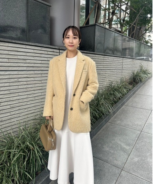 emmi（エミ）の「シャギーテーラードジャケットコート（テーラード