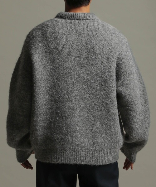 LURAKU（ルラク）の「【LURAKU】Shaggy Knit Polo Cardigan / シャギー