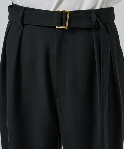 CULLNI（クルニ）の「【CULLNI】2Tuck Pants with Long Belt for