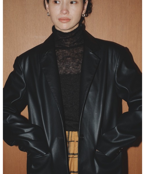 TODAYFUL（トゥデイフル）の「エコレザーテイラージャケット