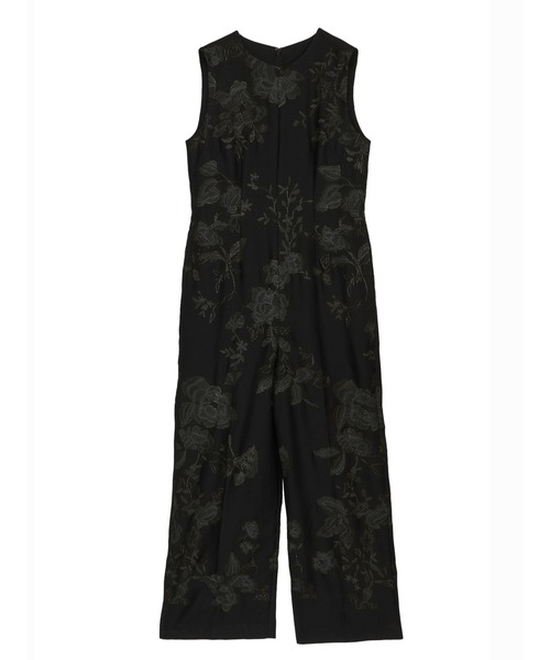 Ameri（アメリ）の「NORA FLOWER EMBROIDERY ROMPERS（つなぎ