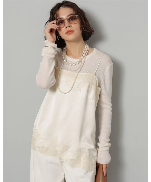 サテンレースキャミ（シャツ/ブラウス）｜Arpege story（アルページュ