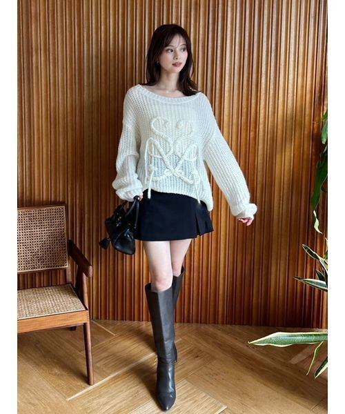 ロゴローゲージニットプルオーバー（ニット/セーター）｜SNIDEL