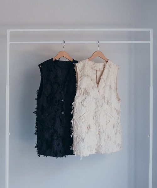 sahara（サハラ）の「Cut Jacquard Vest/カットジャガードベスト