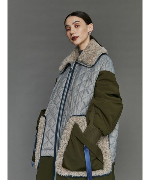 UN3D.（アンスリード）の「BIG COLLAR FABRIC MIX CT / ビッグカラー