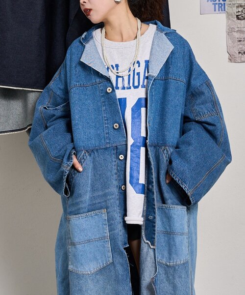 etsinta】リメイクデニムショップコート（その他アウター）｜etsinta