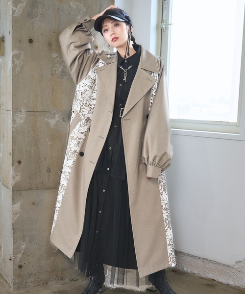 HARE（ハレ）の「レースキリカエトレンチコート(HARE)（トレンチコート