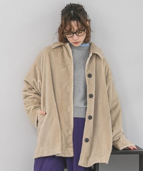 JEANASIS（ジーナシス）の「ファーステンカラーコート/166774（ステン