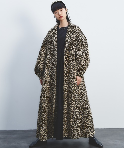 レオパードジャガードコート（その他アウター）｜PERNA（ペルナ）の