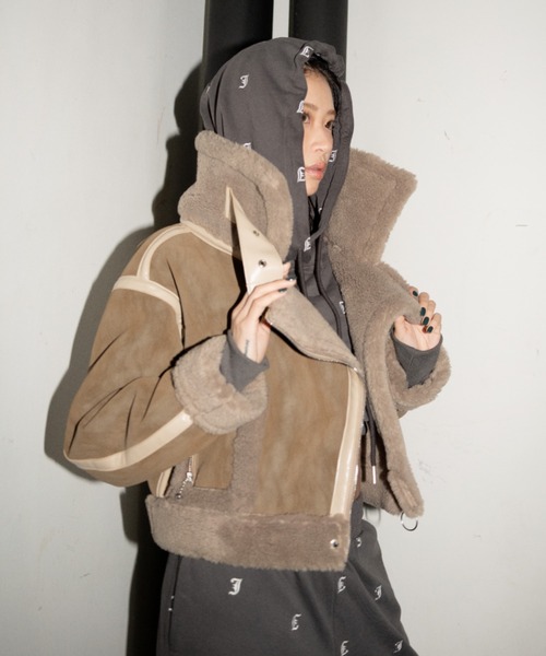 JUEMI（ジュエミ）の「Seam Tape Short Mouton Coat（ムートンコート