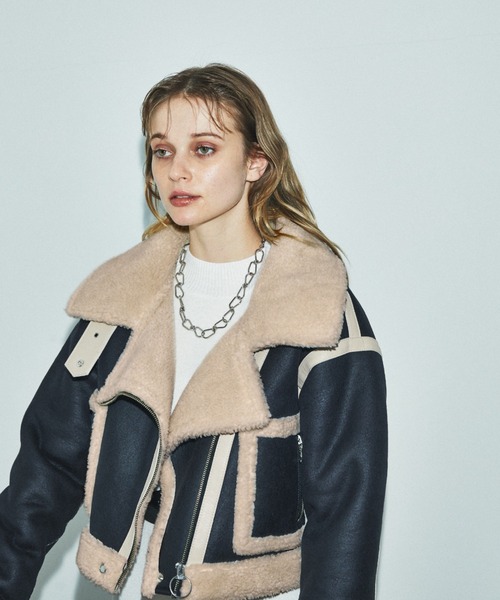 Seam Tape Short Mouton Coat（ムートンコート）｜JUEMI（ジュエミ）の
