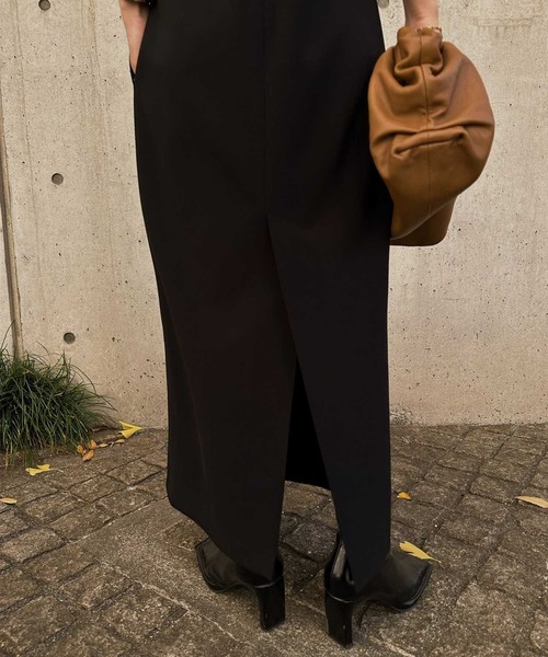 Ameri（アメリ）の「EDGE SHOULDER BONDING DRESS（ワンピース）」 - WEAR