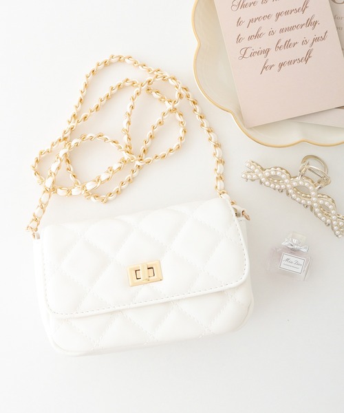 キルティング チェーンミニショルダーバッグ（ショルダーバッグ