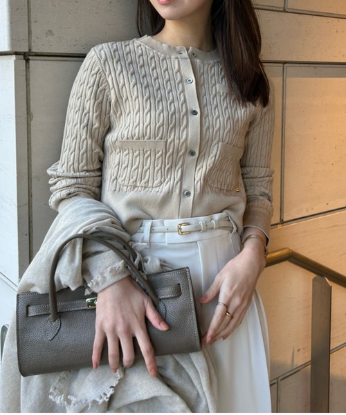 ZOZO限定商品＆限定カラー】リトルケーブルニットカーディガン