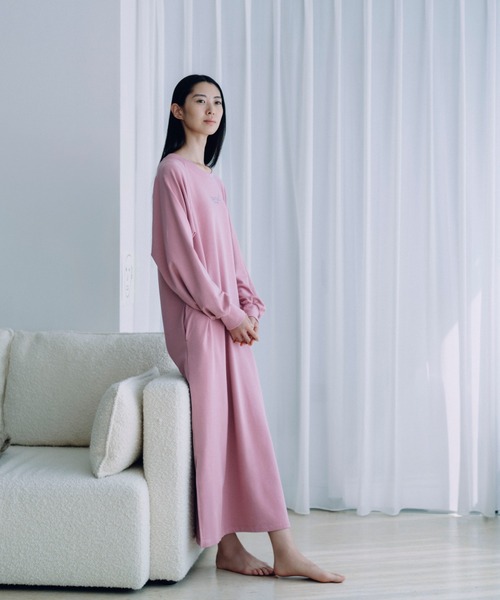 BAKUNE スウェット ウィメンズ ロングスリーブ ワンピース（ルーム