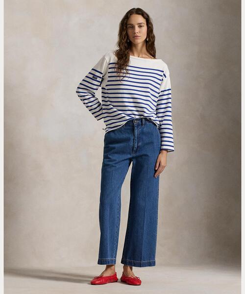 ワイドレッグ クロップド ジーンズ（デニムパンツ）｜POLO RALPH