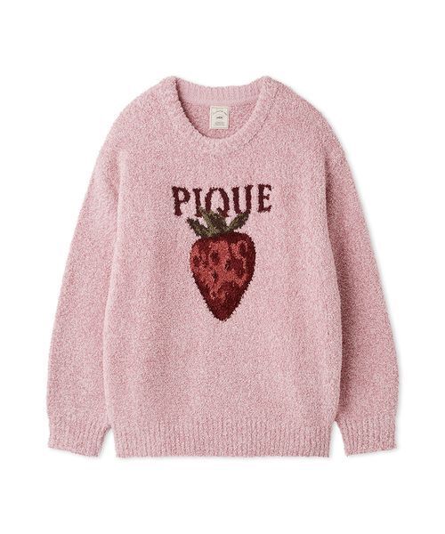 セール】メランジストロベリージャガードプルオーバー（ルームウェア