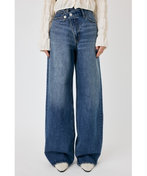 MOUSSY（マウジー）の「CROSS WAIST WIDE STRAIGHT/クロスウエスト