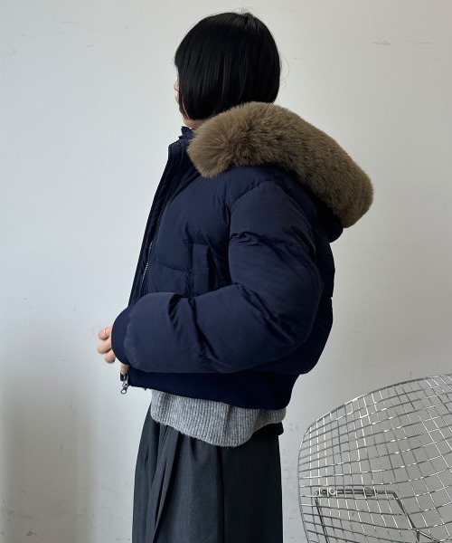 セール】ファー付き ダウン ジャケット レディース フード付き 防寒