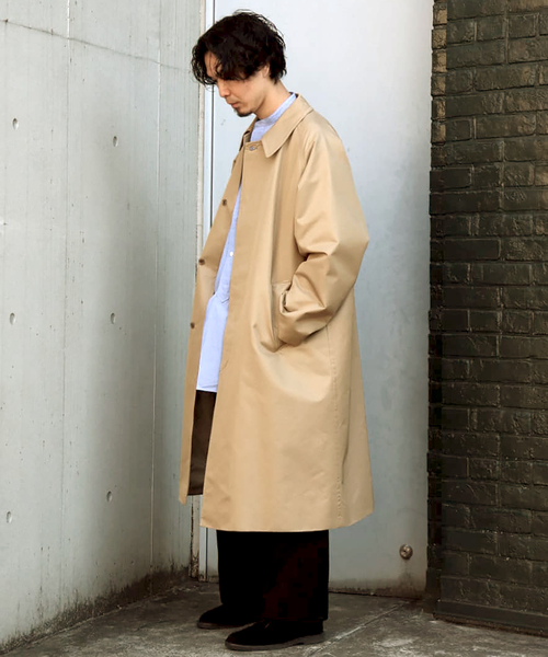 セール】【blurhms / ブラームス】C/P GABARDINE BALMACAAN COAT