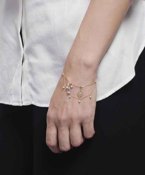 agete（アガット）の「【限定】K10スライドチャームブレスレット