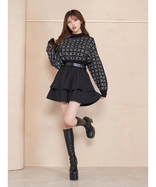 DDロゴボリュームニットトップス（ニット/セーター）｜Darich