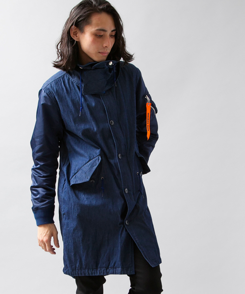 MONKEY TIME（モンキータイム）の「MT∴ デニム モッズ+MA-1 コート