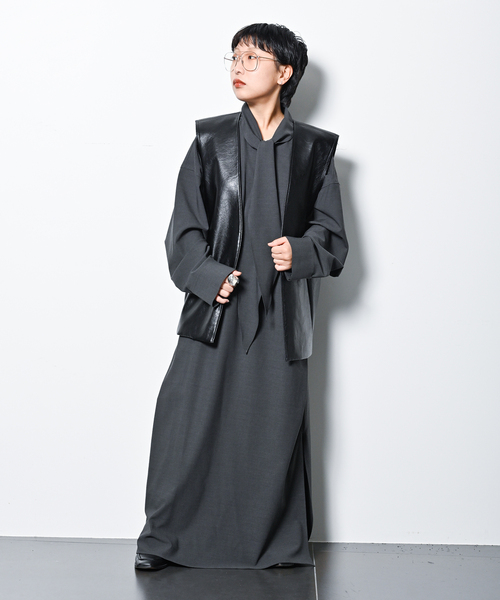 CITYSHOP（シティーショップ）の「LONG TORO TIE DRESS：ワンピース