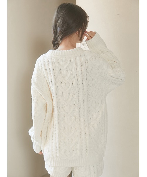 gelato pique（ジェラートピケ）の「ハートアランプルオーバー（ルーム