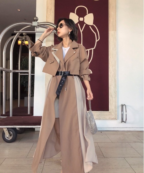 Ameri（アメリ）の「RIDERS DETAIL COAT（トレンチコート）」 - WEAR